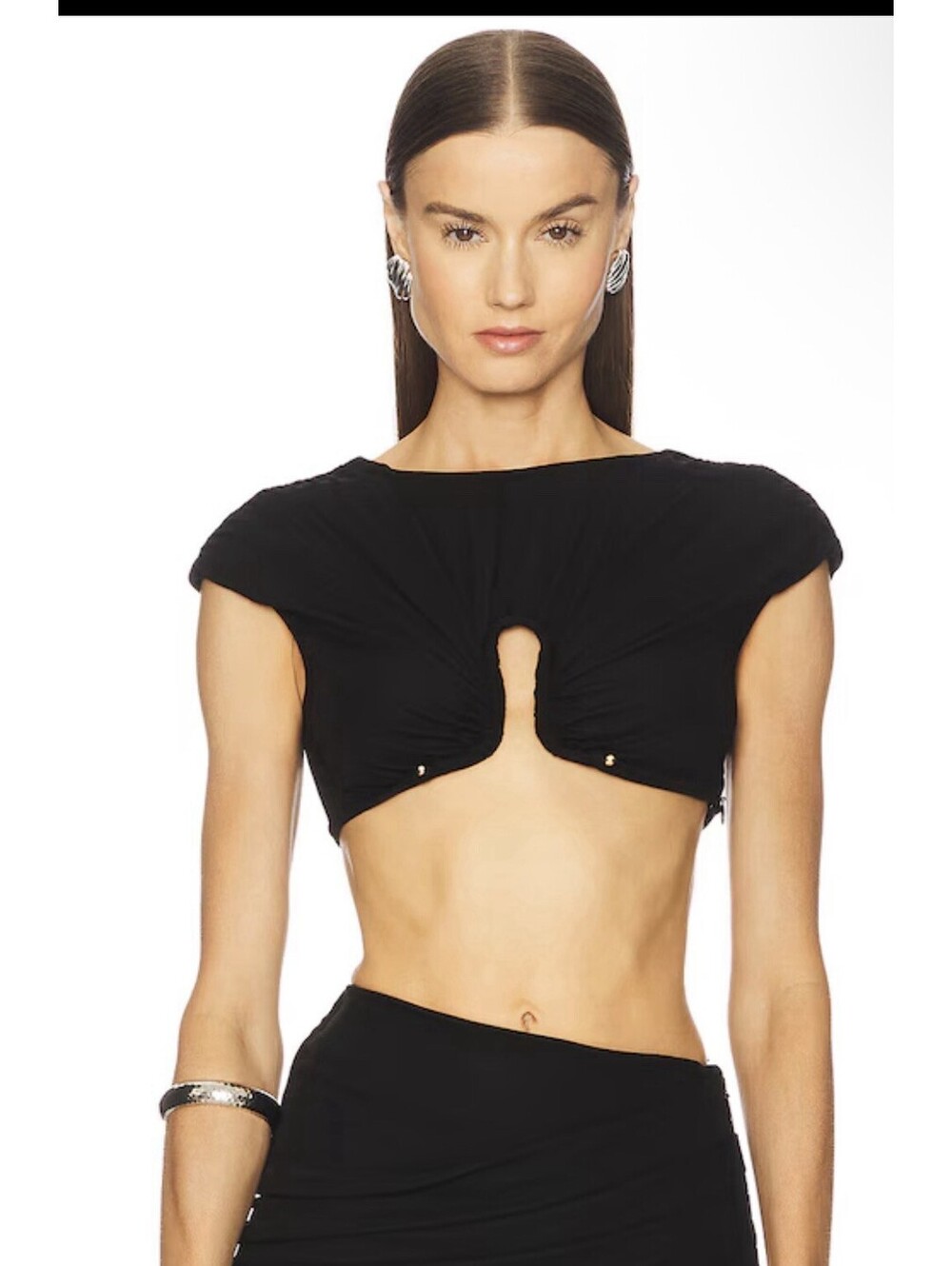 x REVOLVE Adalynn Top in Black Michael Costello $180